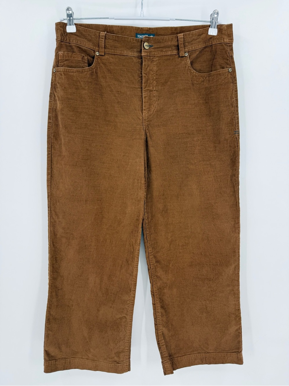 Toad&Co Karuna Cord Wide Leg Pant in Brown Size 12
